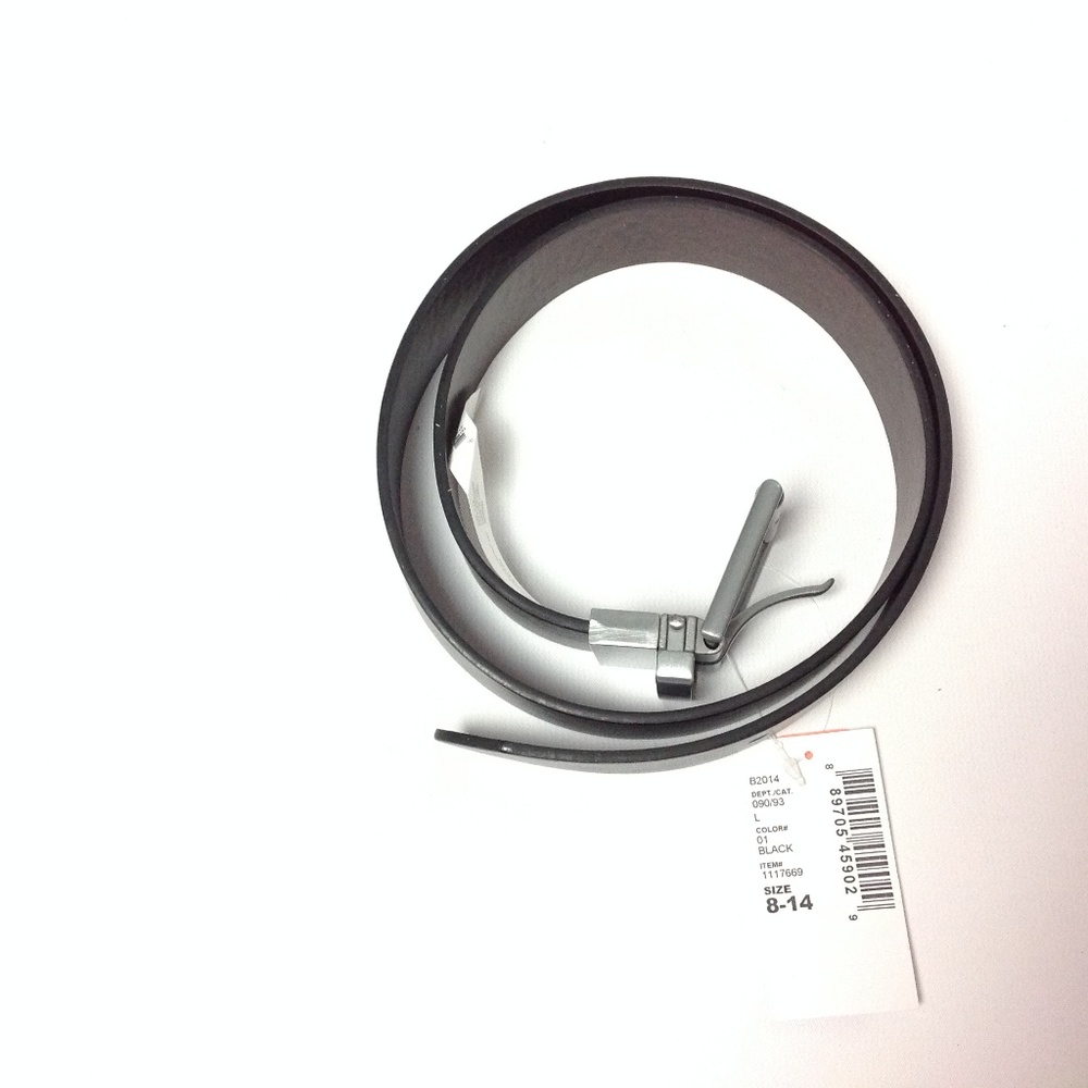 The Children's Place Boys' Black Belt; Size 8-14
